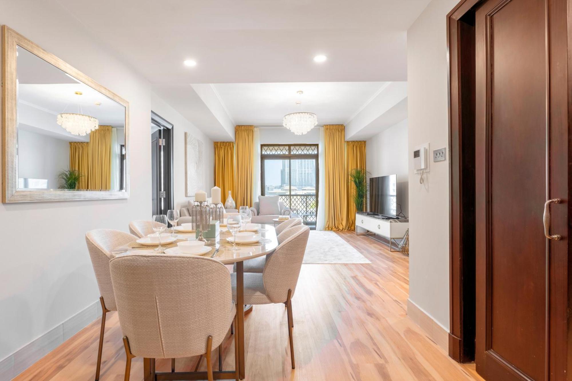 Ultra Luxury Downtown - Full Burj Khalifa View - 5 Min Walk To Dubai Mall! Exterior foto